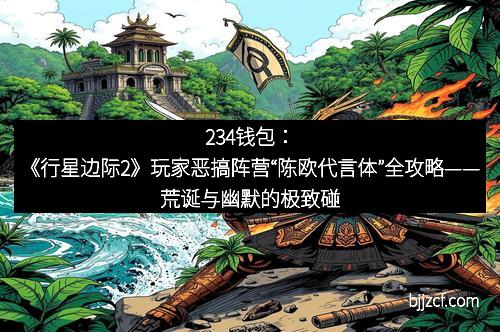 234钱包:《行星边际2》玩家恶搞阵营“陈欧代言体”全攻略——荒诞与幽默的极致碰撞